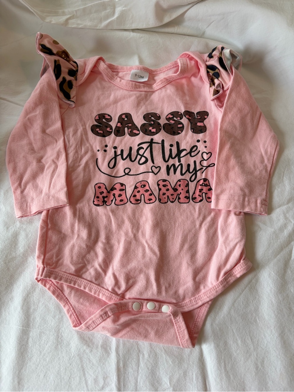 Pink Leopard Ruffle Kids Matching Set - Sassy Print - Picture 3 of 5